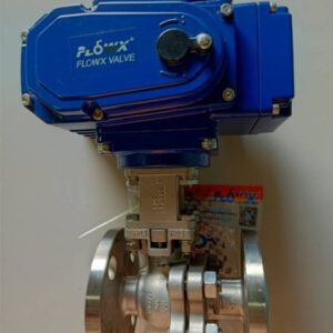 Electric actuator 2pcs High PF Flange Ball Valve Electric actuator 220 V AC on off type