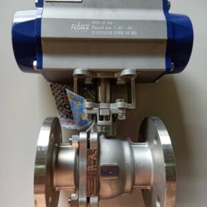 Pneumatic actuator 2pcs High PF Flange Ball Valve Pneumatic Spring Return actuator