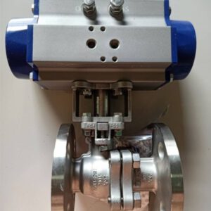 Pneumatic actuator 2pcs High PF Flange Ball Valve Pneumatic Spring Return actuator